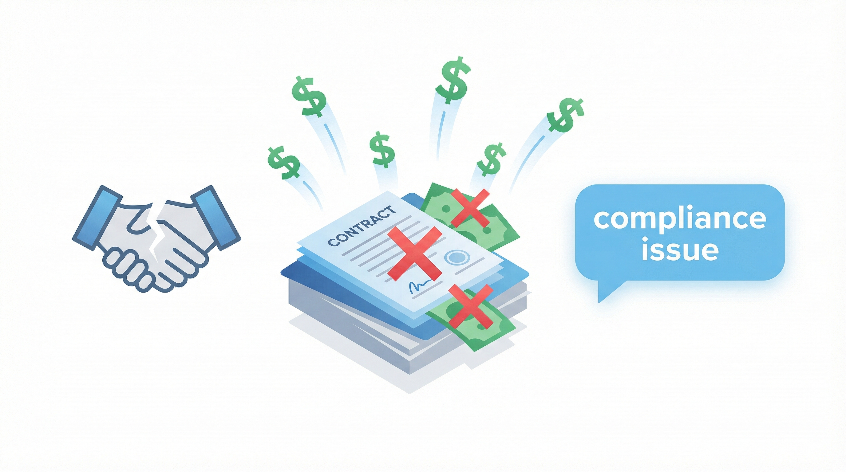 Multi-million dollar contracts lost due to compliance issues