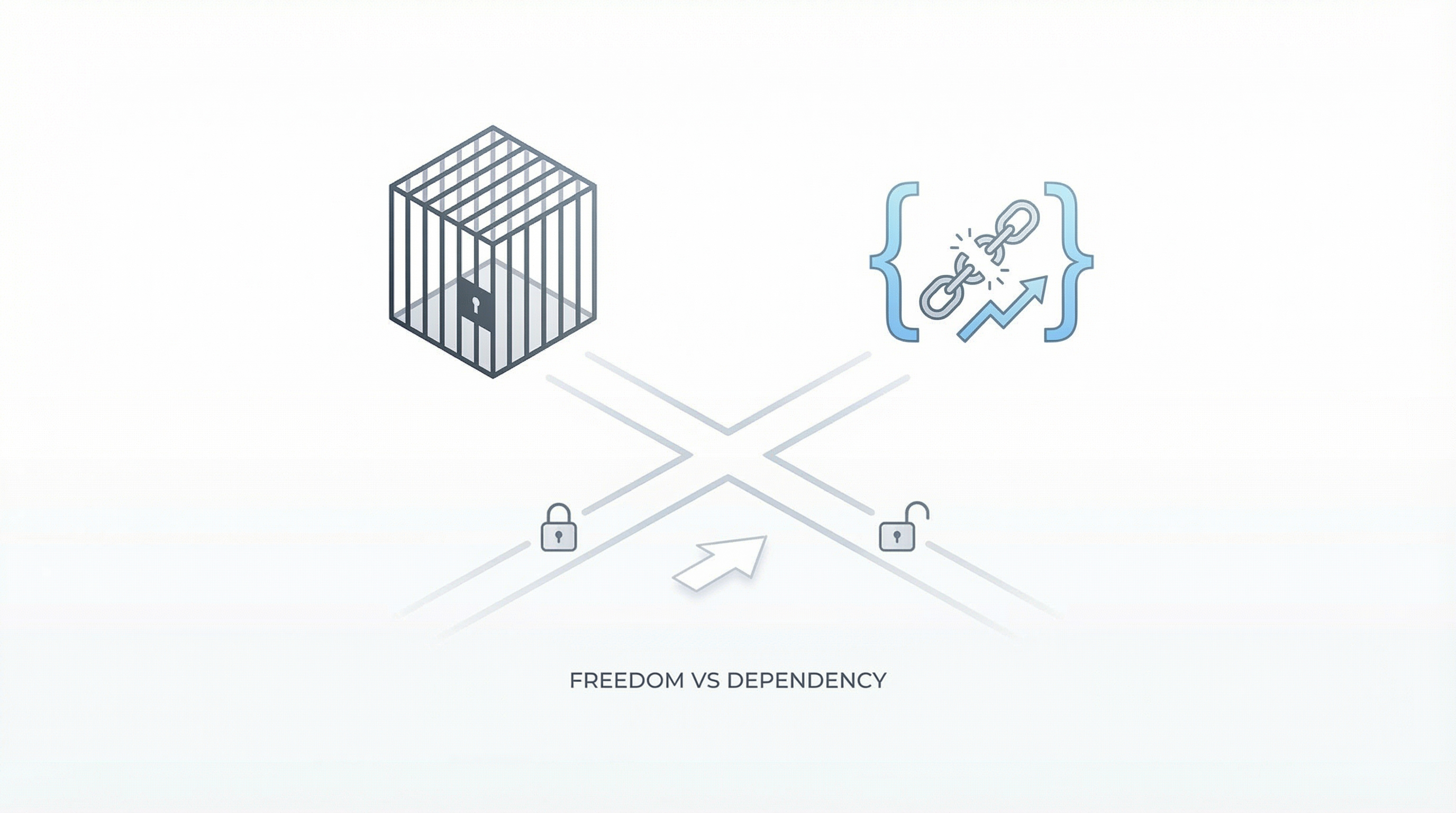 Balance scale weighing platform dependency vs independence