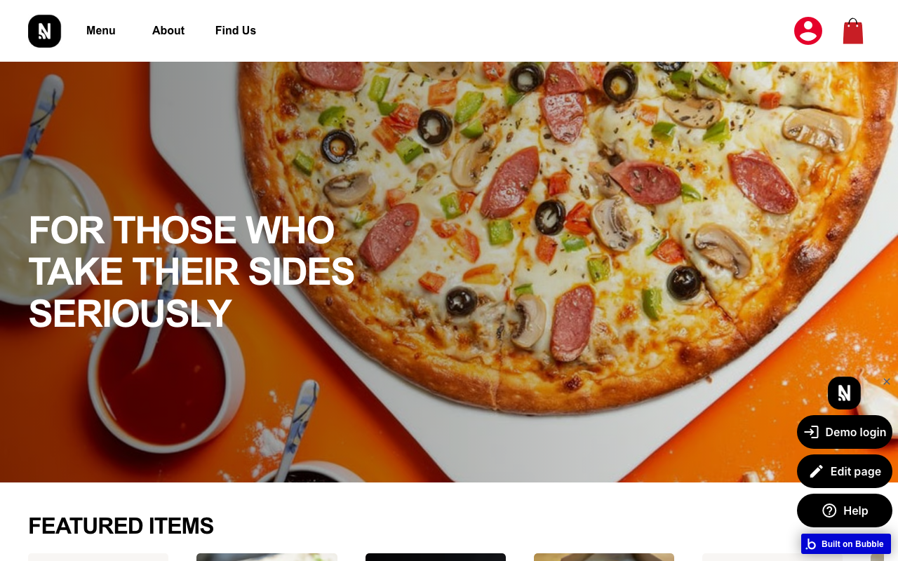 FoodDash – Restaurant Ordering — Bubble template preview